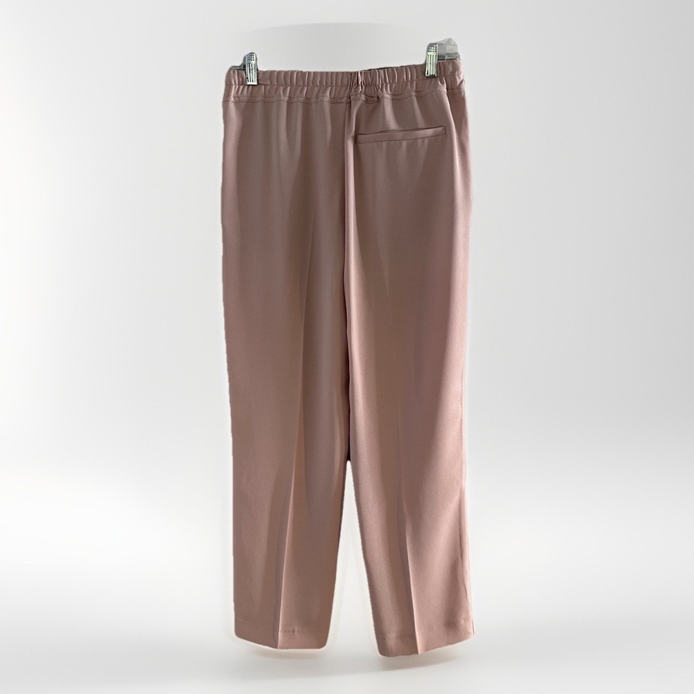 Reiss Hailey Pull On Trousers Nude Pink Colour Pockets Recycled Polyester 4 - Picture 7 of 11